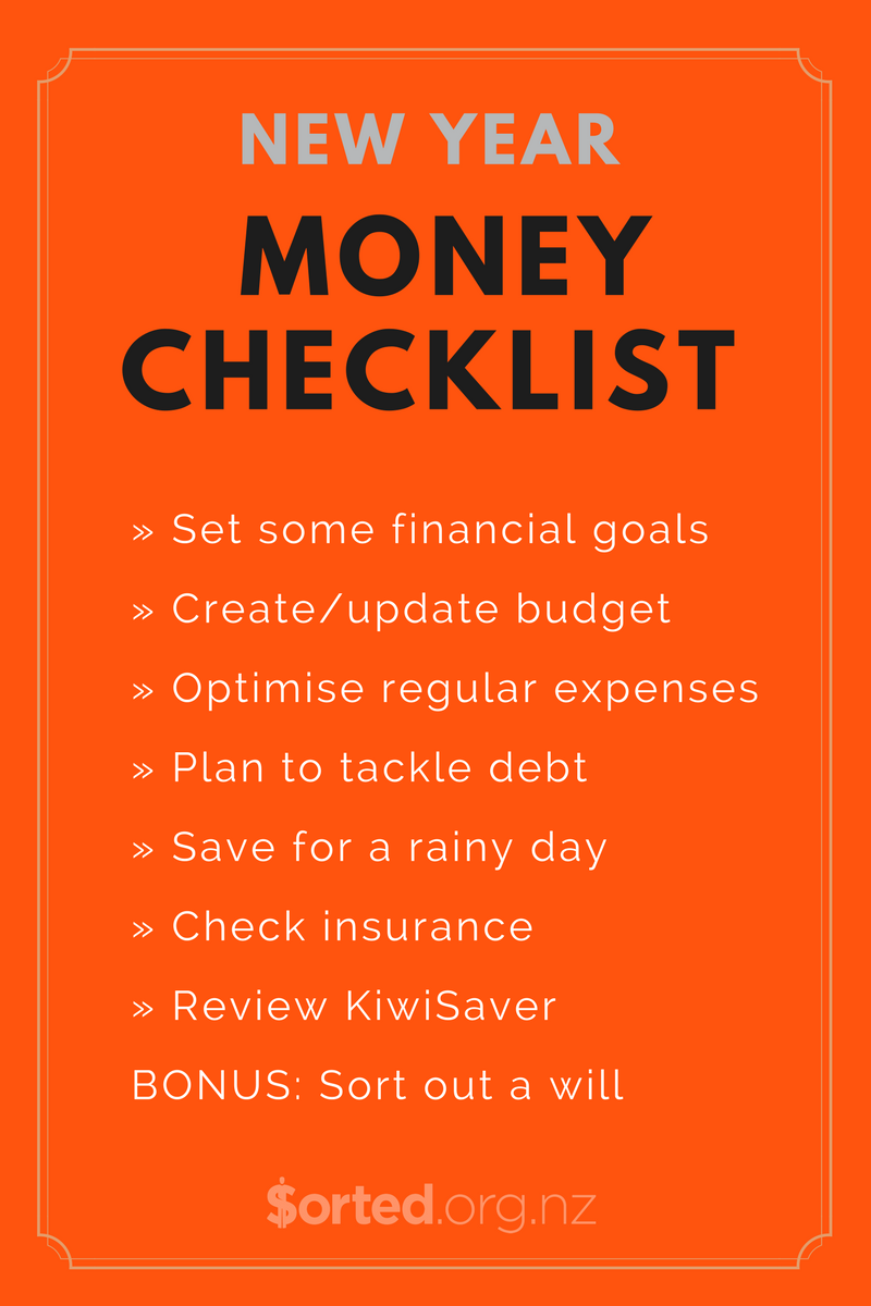 Money checklist - Sorted 2017